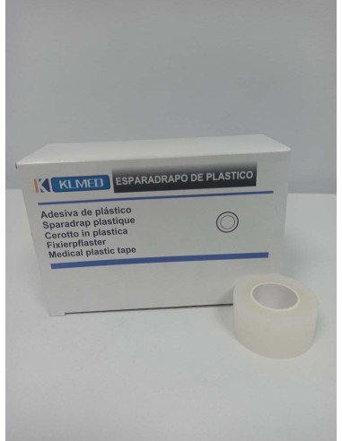 ESPARADRAPO DE PLASTICO 2,5cm x 9,1m 12UDS